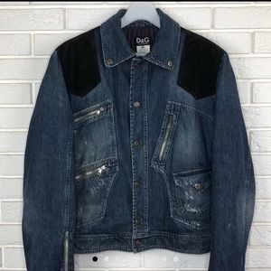 Dolce & Gabbana Zippered Denim Jacket